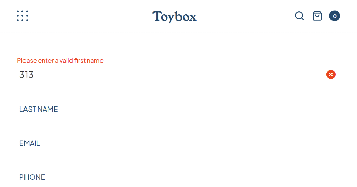 project screen image